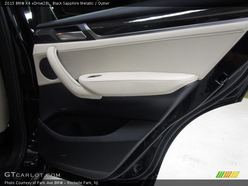 Black Sapphire Metallic / Oyster 2015 BMW X4 xDrive28i