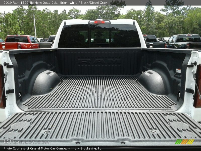 Bright White / Black/Diesel Gray 2019 Ram 1500 Big Horn Quad Cab