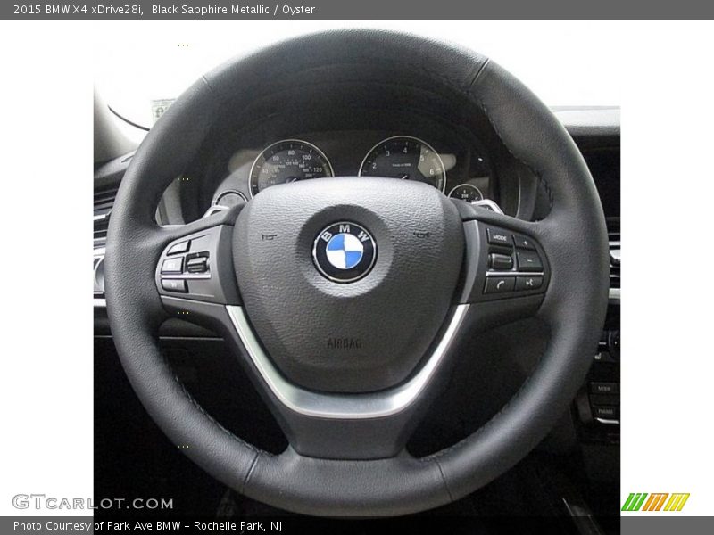 Black Sapphire Metallic / Oyster 2015 BMW X4 xDrive28i
