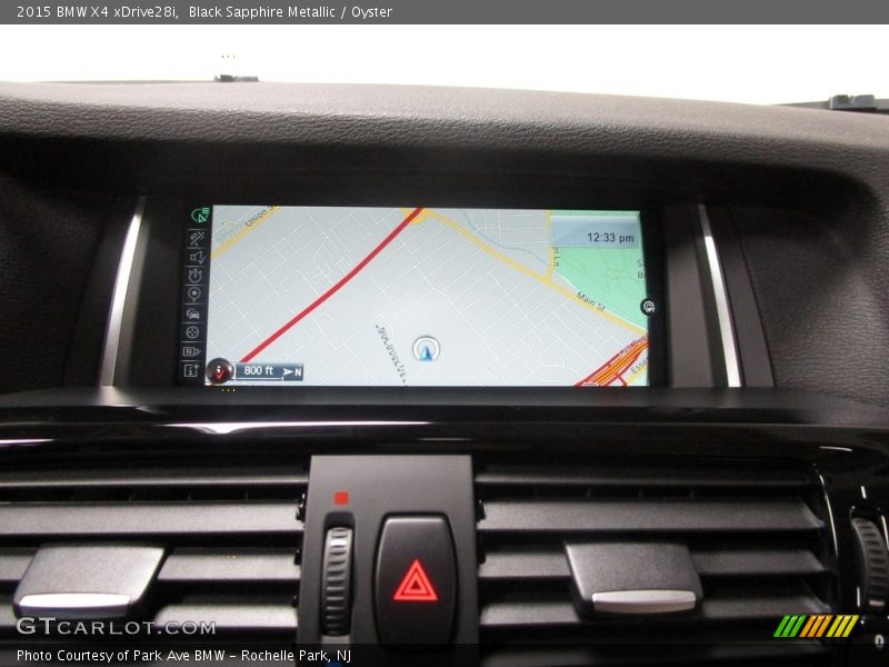 Black Sapphire Metallic / Oyster 2015 BMW X4 xDrive28i