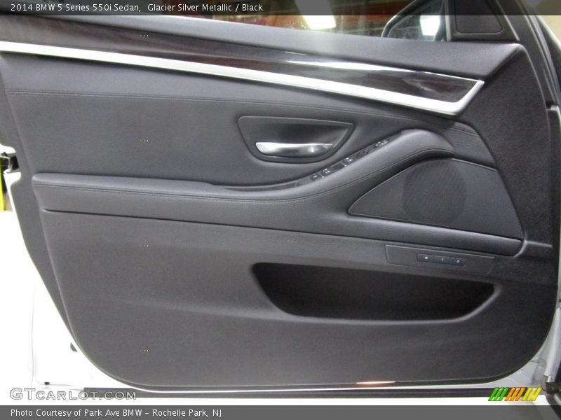 Glacier Silver Metallic / Black 2014 BMW 5 Series 550i Sedan