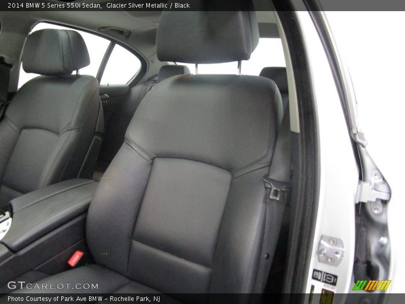 Glacier Silver Metallic / Black 2014 BMW 5 Series 550i Sedan