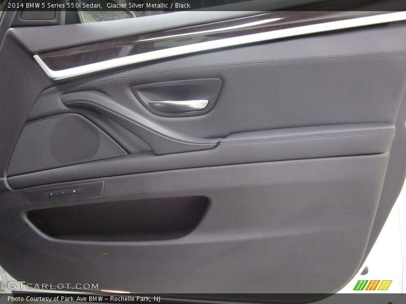 Glacier Silver Metallic / Black 2014 BMW 5 Series 550i Sedan
