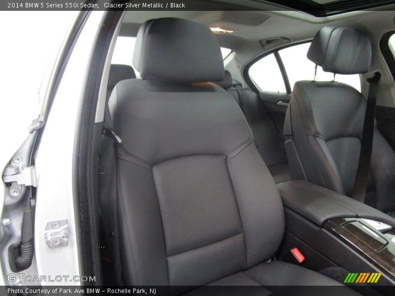 Glacier Silver Metallic / Black 2014 BMW 5 Series 550i Sedan