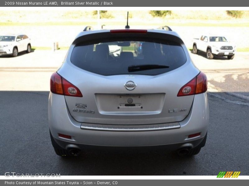 Brilliant Silver Metallic / Black 2009 Nissan Murano LE AWD