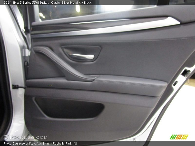 Glacier Silver Metallic / Black 2014 BMW 5 Series 550i Sedan