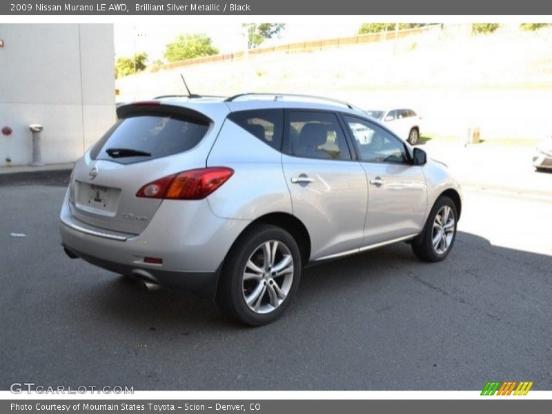 Brilliant Silver Metallic / Black 2009 Nissan Murano LE AWD