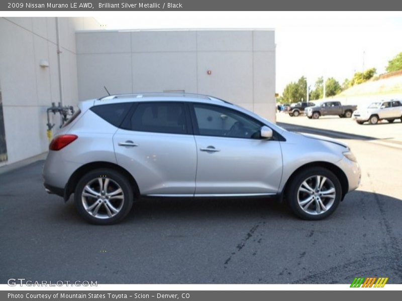 Brilliant Silver Metallic / Black 2009 Nissan Murano LE AWD