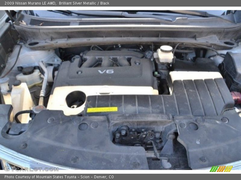 Brilliant Silver Metallic / Black 2009 Nissan Murano LE AWD
