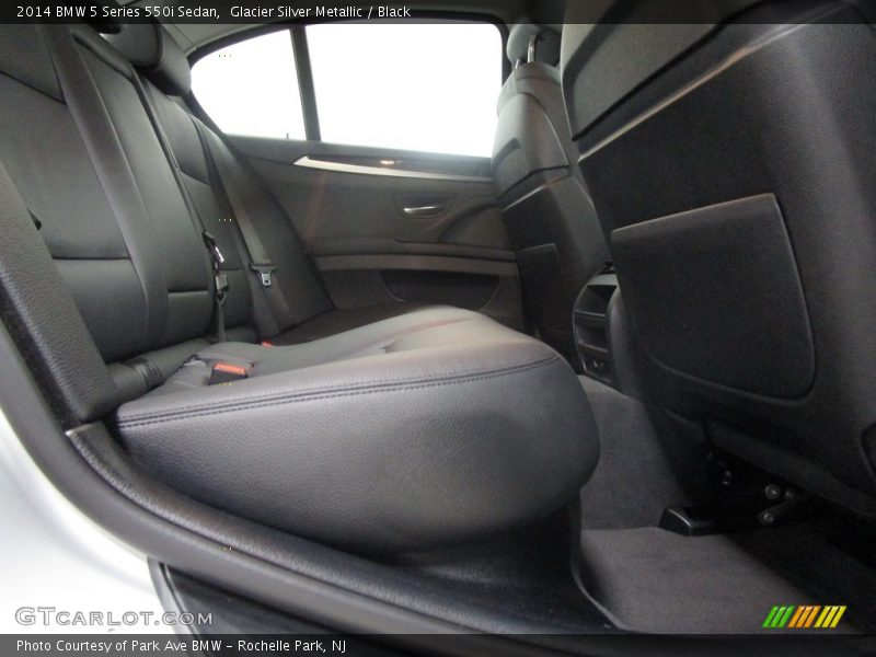 Glacier Silver Metallic / Black 2014 BMW 5 Series 550i Sedan