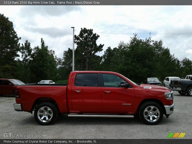 Flame Red / Black/Diesel Gray 2019 Ram 1500 Big Horn Crew Cab