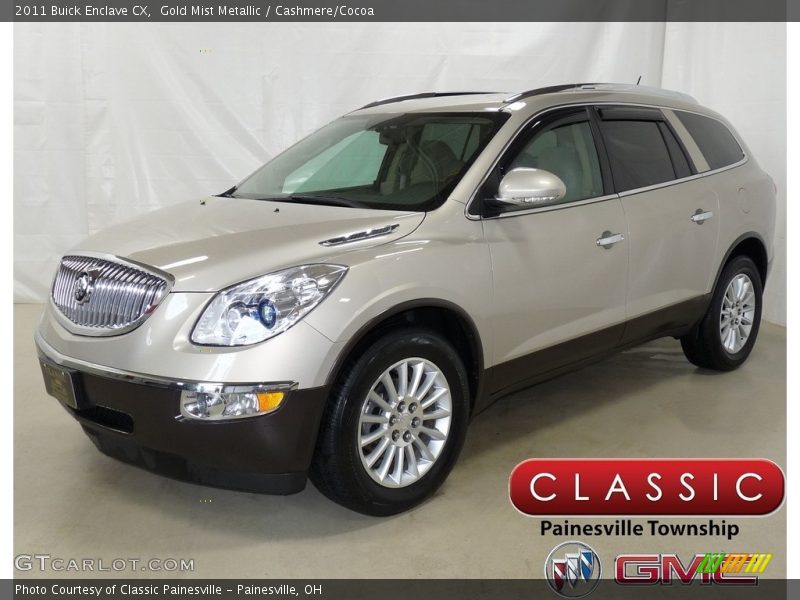 Gold Mist Metallic / Cashmere/Cocoa 2011 Buick Enclave CX