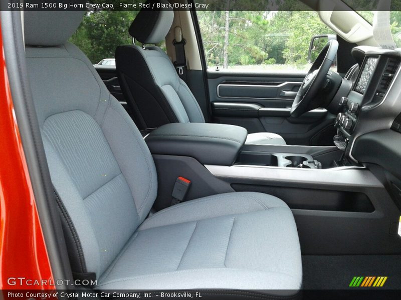 Front Seat of 2019 1500 Big Horn Crew Cab