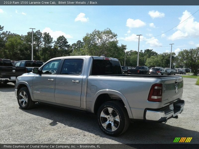 Billett Silver Metallic / Black 2019 Ram 1500 Laramie Crew Cab
