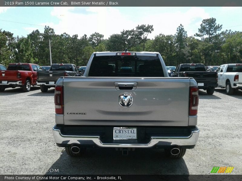 Billett Silver Metallic / Black 2019 Ram 1500 Laramie Crew Cab