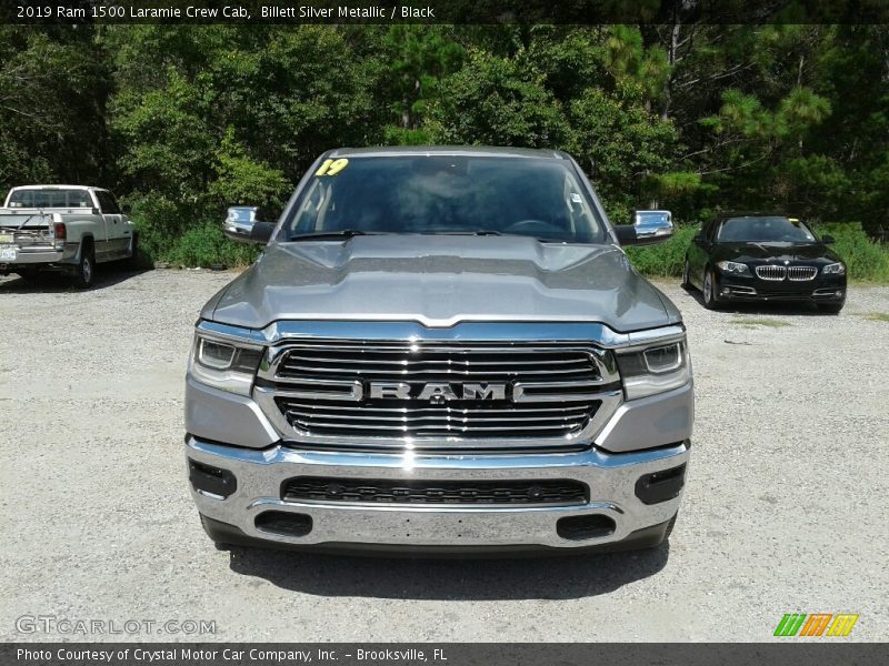 Billett Silver Metallic / Black 2019 Ram 1500 Laramie Crew Cab