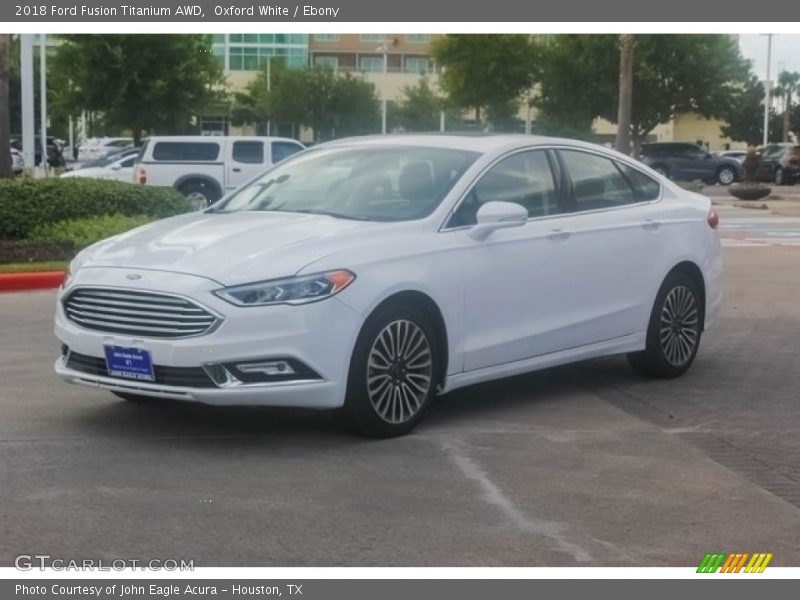 Oxford White / Ebony 2018 Ford Fusion Titanium AWD