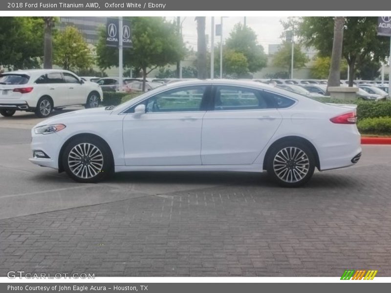 Oxford White / Ebony 2018 Ford Fusion Titanium AWD