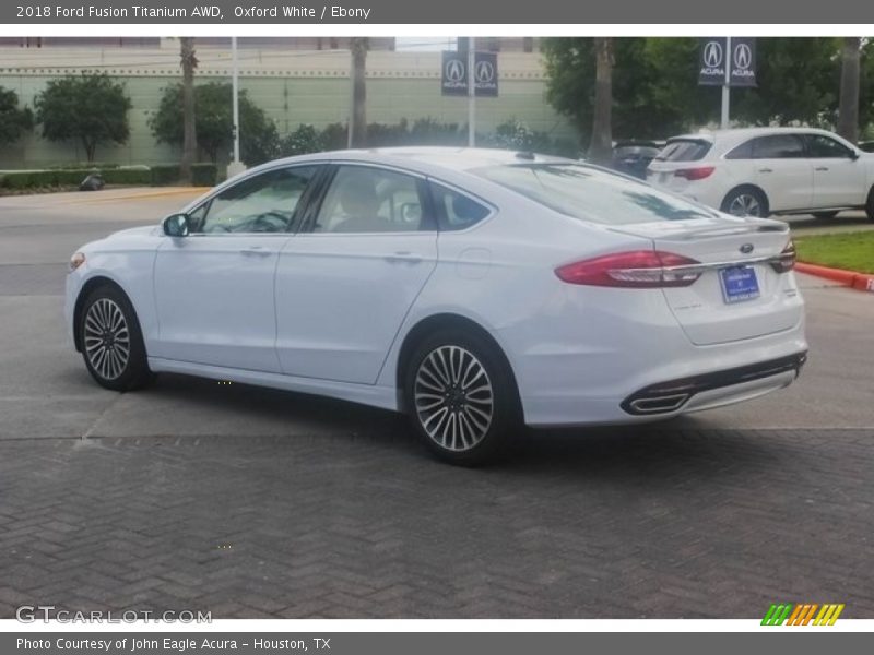 Oxford White / Ebony 2018 Ford Fusion Titanium AWD