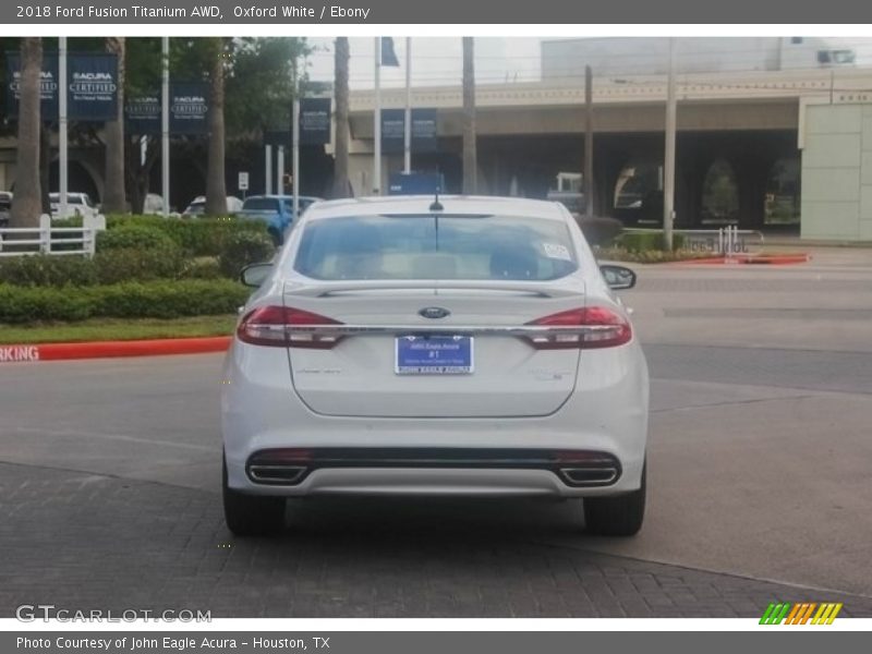 Oxford White / Ebony 2018 Ford Fusion Titanium AWD