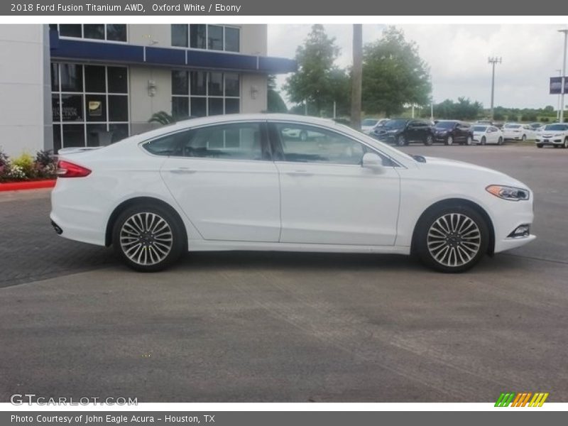 Oxford White / Ebony 2018 Ford Fusion Titanium AWD