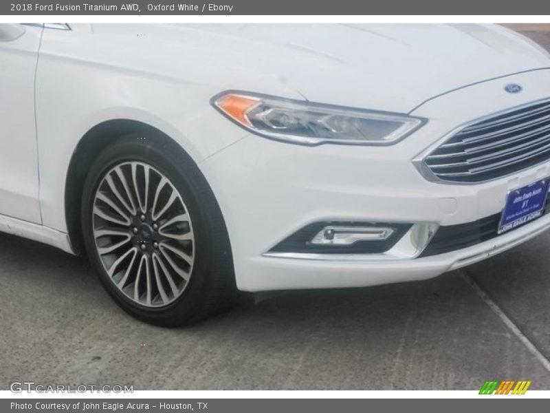 Oxford White / Ebony 2018 Ford Fusion Titanium AWD