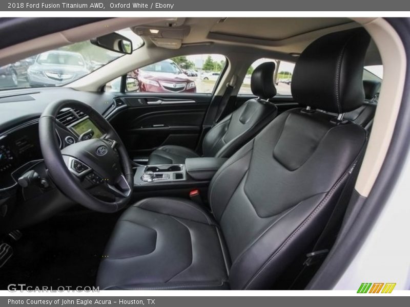 Front Seat of 2018 Fusion Titanium AWD