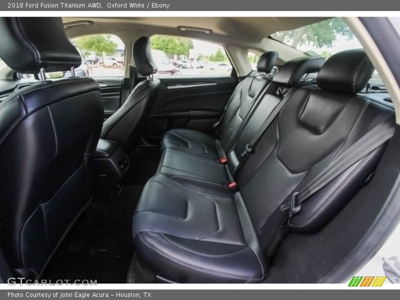 Rear Seat of 2018 Fusion Titanium AWD