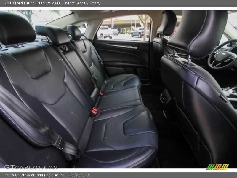 Rear Seat of 2018 Fusion Titanium AWD