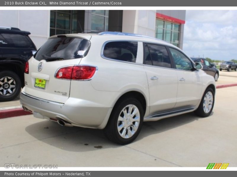 White Diamond Tricoat / Cashmere/Cocoa 2010 Buick Enclave CXL