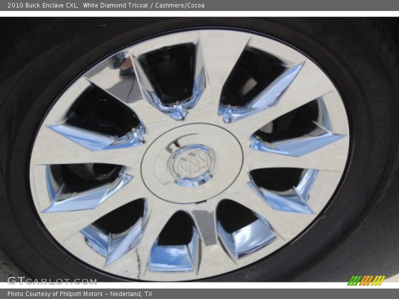 White Diamond Tricoat / Cashmere/Cocoa 2010 Buick Enclave CXL