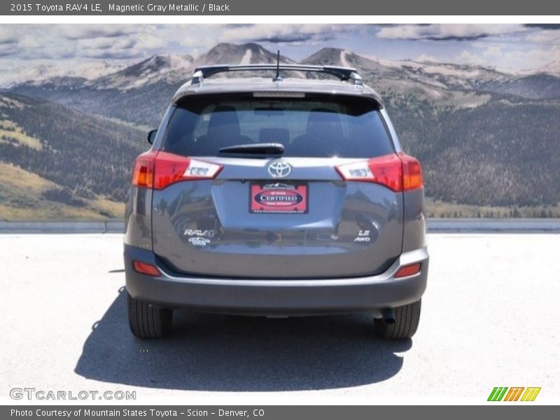Magnetic Gray Metallic / Black 2015 Toyota RAV4 LE