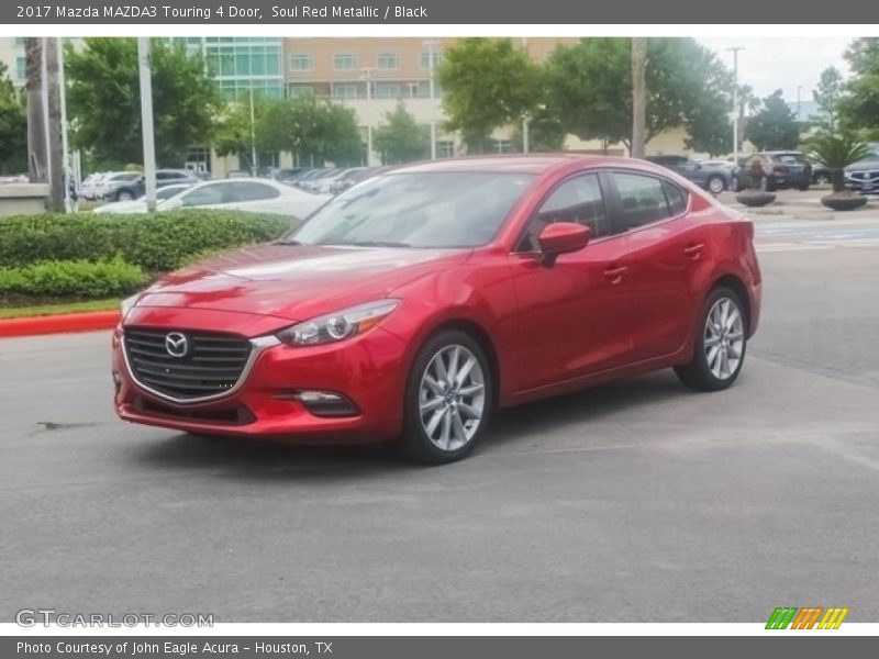 Soul Red Metallic / Black 2017 Mazda MAZDA3 Touring 4 Door