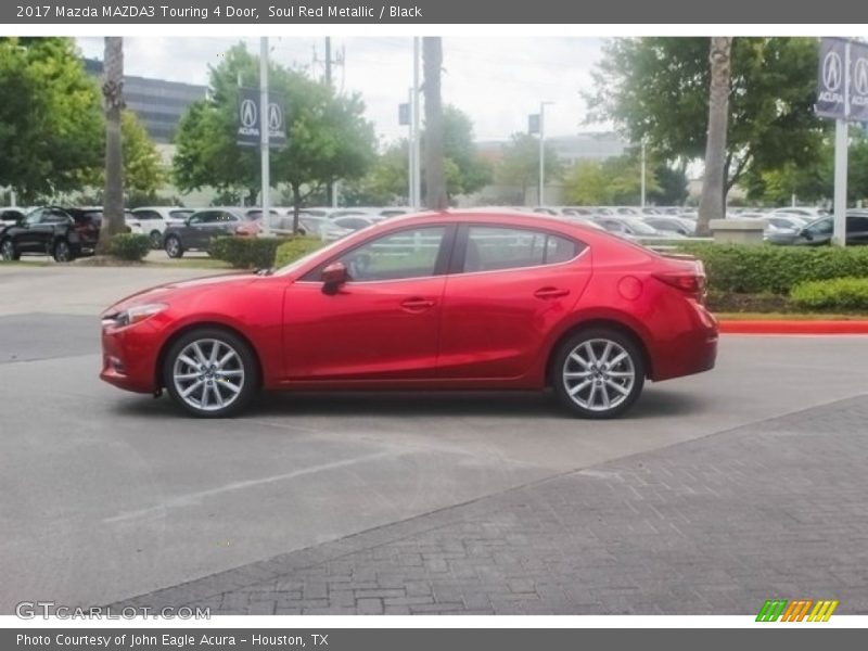 Soul Red Metallic / Black 2017 Mazda MAZDA3 Touring 4 Door