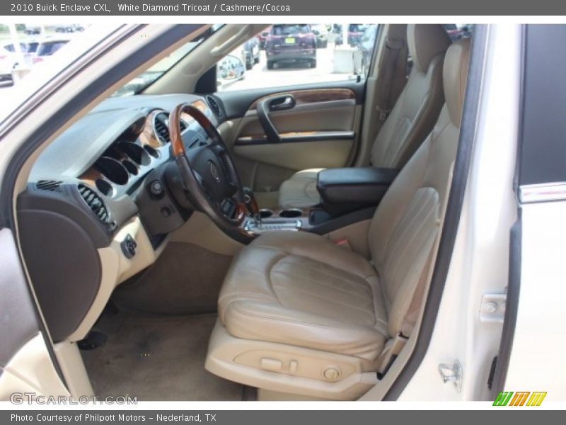 White Diamond Tricoat / Cashmere/Cocoa 2010 Buick Enclave CXL