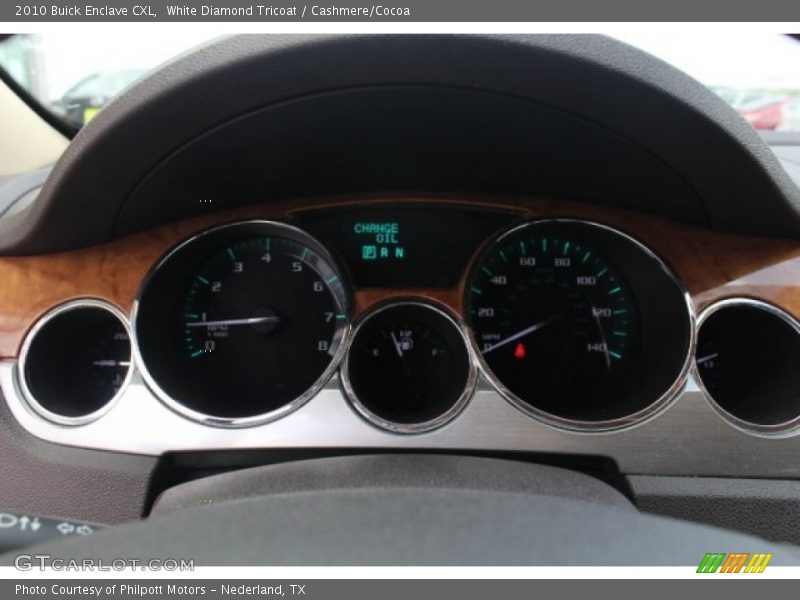 White Diamond Tricoat / Cashmere/Cocoa 2010 Buick Enclave CXL