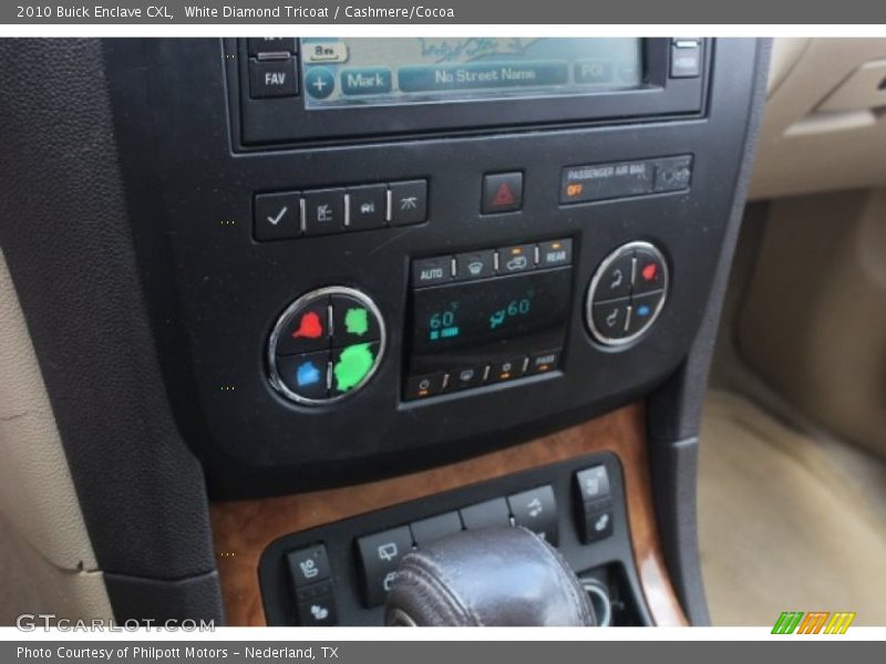 White Diamond Tricoat / Cashmere/Cocoa 2010 Buick Enclave CXL