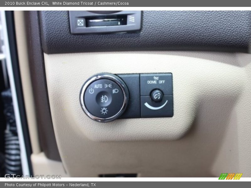 White Diamond Tricoat / Cashmere/Cocoa 2010 Buick Enclave CXL