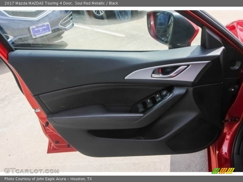 Soul Red Metallic / Black 2017 Mazda MAZDA3 Touring 4 Door