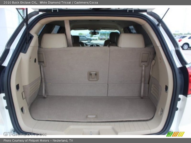 White Diamond Tricoat / Cashmere/Cocoa 2010 Buick Enclave CXL