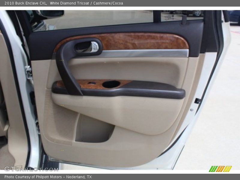 White Diamond Tricoat / Cashmere/Cocoa 2010 Buick Enclave CXL