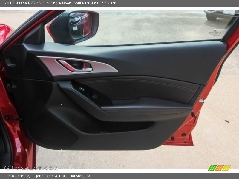 Soul Red Metallic / Black 2017 Mazda MAZDA3 Touring 4 Door