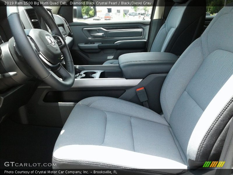  2019 1500 Big Horn Quad Cab Black/Diesel Gray Interior