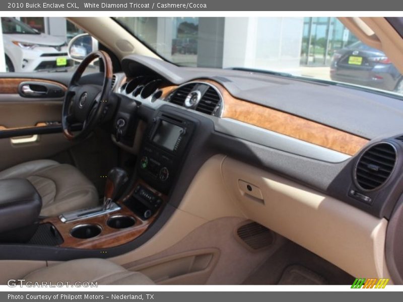 White Diamond Tricoat / Cashmere/Cocoa 2010 Buick Enclave CXL