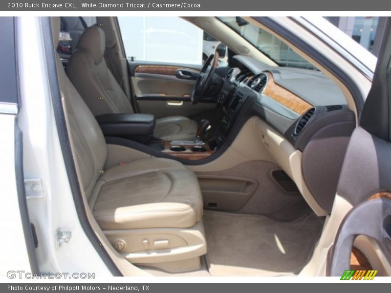 White Diamond Tricoat / Cashmere/Cocoa 2010 Buick Enclave CXL