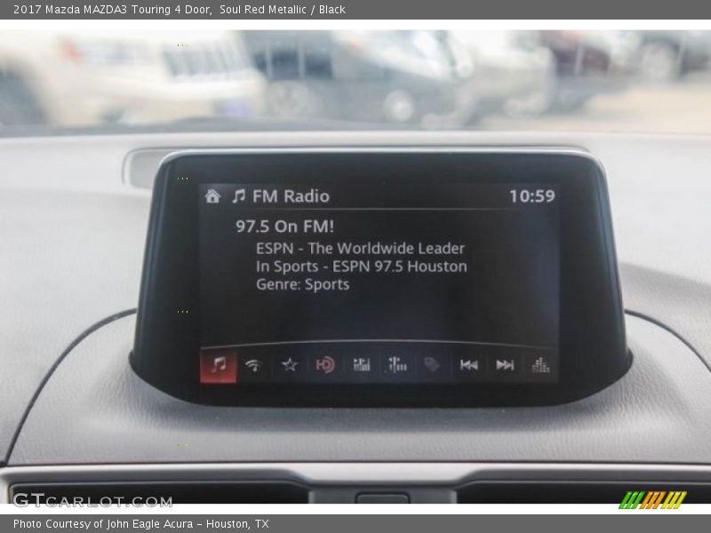 Soul Red Metallic / Black 2017 Mazda MAZDA3 Touring 4 Door
