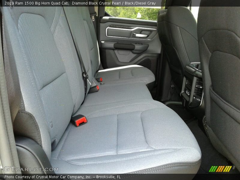 Rear Seat of 2019 1500 Big Horn Quad Cab