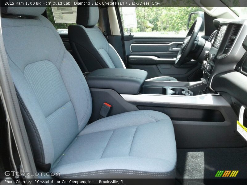 Front Seat of 2019 1500 Big Horn Quad Cab