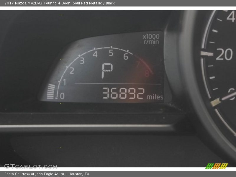 Soul Red Metallic / Black 2017 Mazda MAZDA3 Touring 4 Door