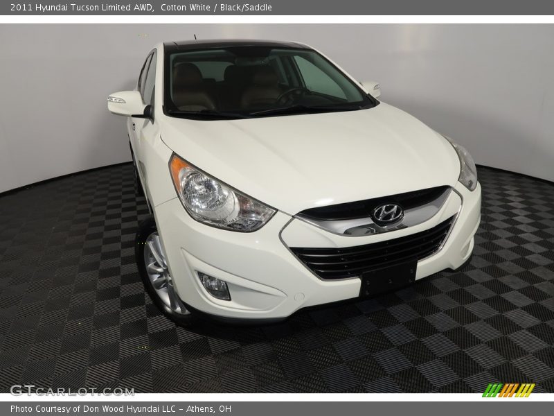 Cotton White / Black/Saddle 2011 Hyundai Tucson Limited AWD
